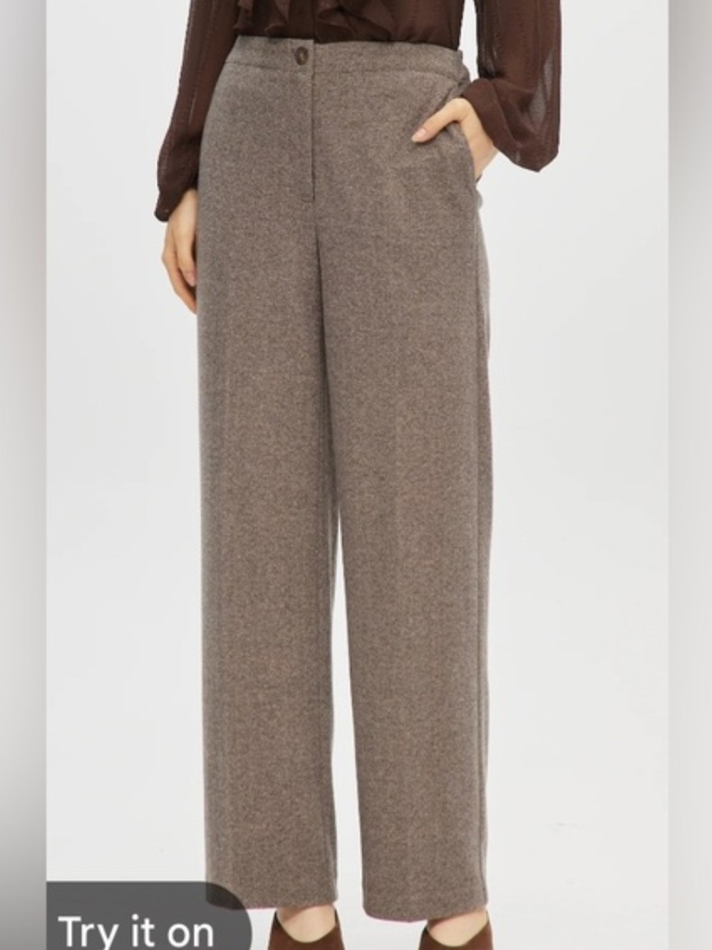 NWOT Hilary Radley Wide-Leg Knit Dress Pants